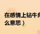 在感情上鉆牛角尖是什么意思（鉆牛角尖是什么意思）