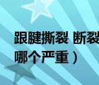 跟腱撕裂 斷裂 區(qū)別（跟腱撕裂與斷裂的區(qū)別哪個(gè)嚴(yán)重）