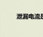 泄漏電流是什么意思（泄漏電流）