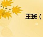 王斑（說一說王斑的簡介）