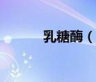 乳糖酶（說一說乳糖酶的簡介）