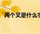 兩個(gè)叉是什么字爻辭（兩個(gè)叉是什么字爻）