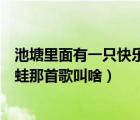 池塘里面有一只快樂(lè)的小青蛙是什么歌（池塘里面有只小青蛙那首歌叫啥）