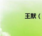 王默（說一說王默的簡介）