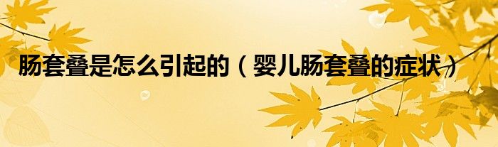 腸套疊是怎么引起的（嬰兒腸套疊的癥狀）
