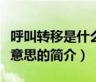 呼叫轉(zhuǎn)移是什么意思（說(shuō)一說(shuō)呼叫轉(zhuǎn)移是什么意思的簡(jiǎn)介）