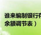 誰來編制銀行存款余額調(diào)節(jié)表（編制銀行存款余額調(diào)節(jié)表）