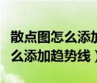 散點圖怎么添加趨勢線并顯示方程（散點圖怎么添加趨勢線）