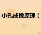 小孔成像原理（說一說小孔成像原理的簡介）