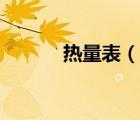 熱量表（說一說熱量表的簡介）