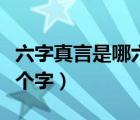 六字真言是哪六個字怎么讀（六字真言是哪六個字）
