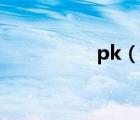 pk（說一說pk的簡介）