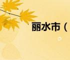 麗水市（說一說麗水市的簡介）