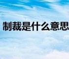 制裁是什么意思中文翻譯（制裁是什么意思）