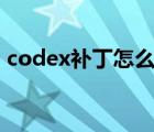 codex補丁怎么用（CODEX 補丁怎么使用）