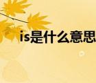 is是什么意思翻譯中文（is是什么意思）