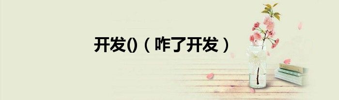 開發(fā)()（咋了開發(fā)）
