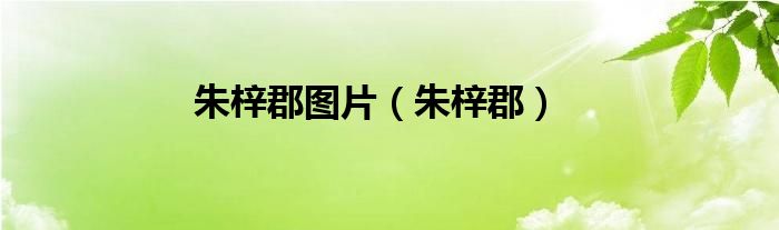 朱梓郡圖片（朱梓郡）