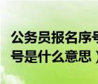 公務(wù)員報(bào)名序號(hào)什么時(shí)候生成（公務(wù)員報(bào)名序號(hào)是什么意思）
