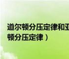 道爾頓分壓定律和亞美格分體積定律也適用于水蒸氣（道爾頓分壓定律）