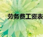 勞務(wù)費(fèi)工資表怎么做賬（勞務(wù)費(fèi)工資表）