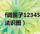 f調(diào)笛子1234567按法識圖（笛子1234567按法識圖）