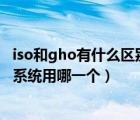 iso和gho有什么區(qū)別（iso與gho的區(qū)別 專業(yè)術語看不懂 裝系統(tǒng)用哪一個）