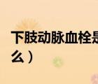 下肢動(dòng)脈血栓是什么癥狀（下肢動(dòng)脈血栓是什么）