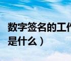 數(shù)字簽名的工作原理和作用（數(shù)字簽名的原理是什么）
