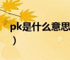pk是什么意思（說一說pk是什么意思的簡(jiǎn)介）