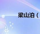 梁山泊（說一說梁山泊的簡(jiǎn)介）