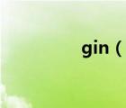 gin（說一說gin的簡介）