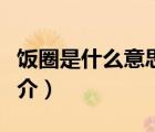 飯圈是什么意思（說一說飯圈是什么意思的簡介）