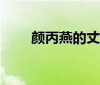 顏丙燕的丈夫（演員顏丙燕的老公）