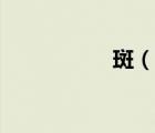 斑（說一說斑的簡介）