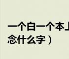 一個白一個本上下結(jié)構(gòu)念什么（一個白一個本念什么字）
