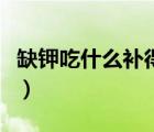 缺鉀吃什么補得最快（缺鉀有什么癥狀和危害）
