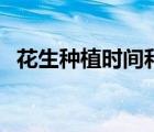 花生種植時間和方法溫度（花生種植時間）