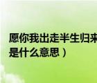 愿你我出走半生歸來(lái)仍是少年（愿我出走半生 歸來(lái)仍是少年是什么意思）
