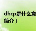 dhcp是什么意思（說一說dhcp是什么意思的簡介）