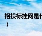招投標(biāo)掛網(wǎng)是什么意思（招標(biāo)掛網(wǎng)是什么意思）