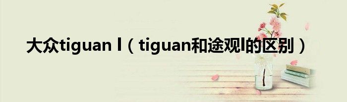 大眾tiguan l（tiguan和途觀l的區(qū)別）