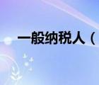 一般納稅人（說一說一般納稅人的簡介）