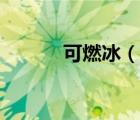 可燃冰（說一說可燃冰的簡介）