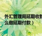 外匯管理局延期收款申報怎么操作（國家外匯管理局平臺怎么做延期付款）