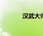 漢武大帝是誰（漢光武大帝）