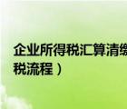 企業(yè)所得稅匯算清繳退稅怎么辦理（企業(yè)所得稅匯算清繳退稅流程）
