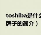 toshiba是什么牌子（說(shuō)一說(shuō)toshiba是什么牌子的簡(jiǎn)介）