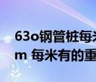 63o鋼管樁每米重量（鋼管樁 直徑600 10mm 每米有的重量是多少）