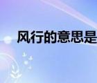 風(fēng)行的意思是什么（風(fēng)行什么什么成語）